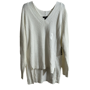 a.n.a v neck sweater/long back